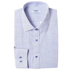 레노마셔츠 23 S/S 슬럼 스트라이프 슬림핏 RNSSL0-134-BU