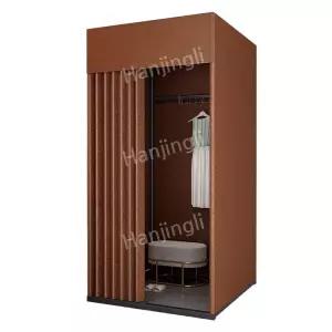 이동식접이식간이탈의실피팅룸드레스룸옷가게부스가림막커튼임시휴대용공간분리간편설치이동형접이형매장행