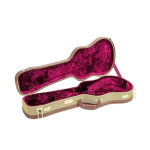 소프라노 우쿨렐레용 크로스록 디럭스 하드쉘 우드 케이스, 백팩 스타일, 트위드 (CRW700SUTW-2)