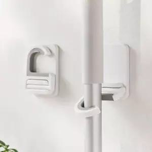 무타공 밀대거치대 막대 우산 벽고정 대걸레후크 WEC83AE