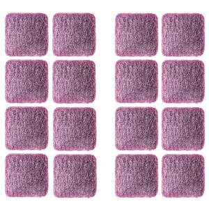 16팩 개별 포장 레드 카본 스틸 비누 패드 부드러운 청소를 위한 파인 울 유리 및 자동차 금속 부품 클리너