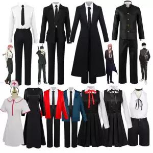 체인소맨 하야카와 아키 코스프레 슈트 덴지 마키마 정장 캐릭터 애니 할로윈 코스튬 의상