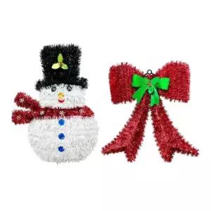 이거찜 8가지 모루소품 크리스마스 대형 벽 장식 트리장식 지팡이 트리모양 산타모자 산타양말 스노우