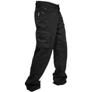 뉴페이스룩 남성 u2019s 모터사이클 팬츠 카고 블랙 아라미드 보호 안감 청바지 바지 무릎 및 엉덩이 패드