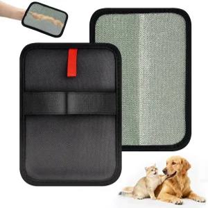 Deisunpet 2종 새롭게 업그레이드된 정전기 애완동물 제모 장갑 고양이와 개를 위한 매직 브러시 소파 카펫