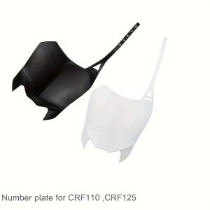 [호환품]플라스틱 전면 번호판 CRF 110 페어링 마스크 바디 커버 프로텍터 혼다 호환 CRF110 125 모토크로