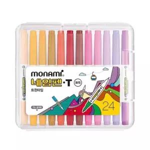 모나미 트윈타입 네임펜T 24색 세트 개(1개입) (WFKFLP2)