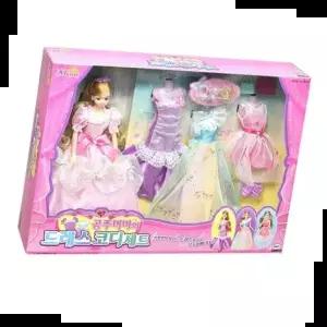 역할놀이인형 패션 인형 역할놀이 공주미미 드레스코디 세트