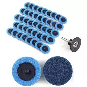 다이 그라인더용 로트팬시 샌딩 디스크 2인치 46PCS 파인 그릿 롤 잠금 연마 스트립 및 1/4인치 패드 홀더