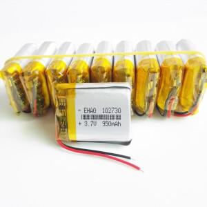 리포 폴리머 리튬 충전식 배터리 102730 MP3 GPS DVD 녹음기 헤드셋 전자책 카메라용 3.7V 950mAh  10개