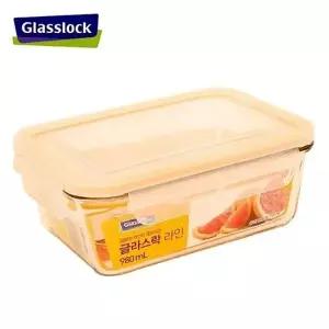 글라스락 라인 직사각 밀폐용기 980ml