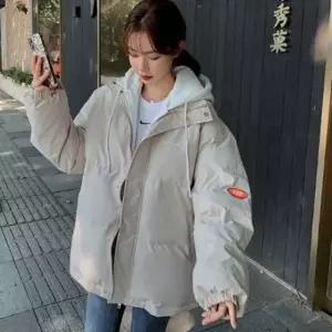 데일리 후드 내장 라이트 패딩 재킷 캐주얼 경량 아우터 숏패딩 여성 루즈핏 자켓 키작녀패딩 푸퍼 경량