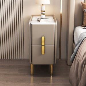 협탁 유럽풍 폭좁은 일반형 침실 침대 침실협탁 침실테이블 발톱 조립식 2단