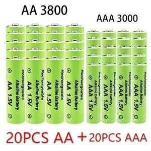 1.5V AA + NI MH 충전식 배터리 알카라인 2100-3000mah 토치 장난감 시계 MP3 플레이어 니켈 수소 교체