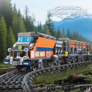 59096 MOC 철도 특급 빌딩  조립 기차 트랙 벽돌 모델 DIY 장난감 남자아이 크리스마스 선물