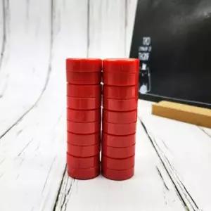 화이트 보드판 원형 칠판 자석 빨강 강력 미니자석 원형