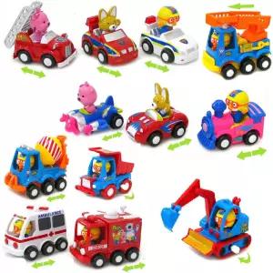 움직이는 뽀로로 미니자동차n중장비 12종 아기선물 키즈카페 아동장난감 인기