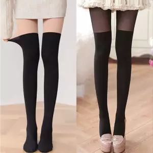 시즈올 투톤 페이크 스타킹 오버니삭스 팬티스타킹 120D스타킹 80D스타킹