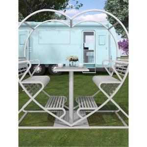 하트 의자 카페 포토존 하트의자 다이닝 조명 조형물 하트철제의자 철제의자