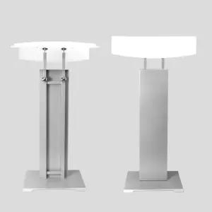 국산 화이트 아스텔 안내간판 실버 철제 메뉴판거치대 520x400 광고간판 워크숍