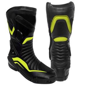 하이브 모토 여성용 오토바이 신발 핑크 부츠 발 보호용 방수 가죽