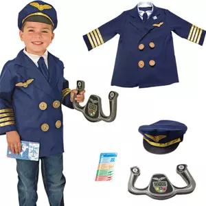 직업체험 파일럿 의상n소품 역할놀이 세트 유치원교구 연극활동소품 코스튬의상