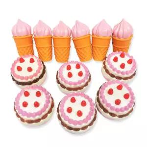 소근육발달 말랑말랑 아이스크림 케익 12P 언어발달 색감놀이 식습관교육 사회성