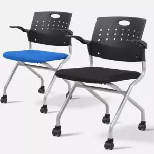 강단 강의실 회의실 등받이 접는 바퀴의자 대기실 세미나 강당 학교 오피스