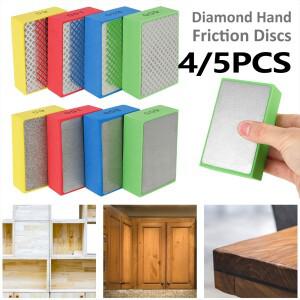 다이아몬드 핸드 폴리싱 패드 세트 타일 유리 연마 그라인딩 블록 돌 석 세라믹 4 개 5 개