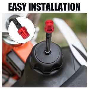 [호환품]바이크 오토바이 가스 연료 캡 단방향 밸브 벤트 브리더 호스 튜브 용 모터 크로스 ATV 쿼드 더트