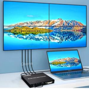 DVI HDMI 비디오 월 컨트롤러 멀티 스크린 스플라이싱 박스  4K @ 30hz  2x2  1080P 4x1  1 to 2  3  4 TV
