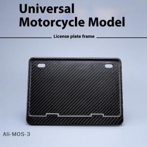 [호환품](S)범용 바이크 오토바이 번호판 프레임 1/2PCS 알루미늄 스틸 후면 홀더(카본 파이버 스타일)