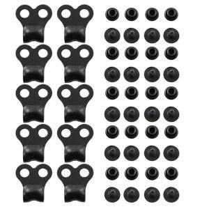 JCBIZ 10pcs 마틴 부츠 신발 버클 아웃도어 스포츠 클라이밍 리벳 레이스 후크 DIY 수공예품