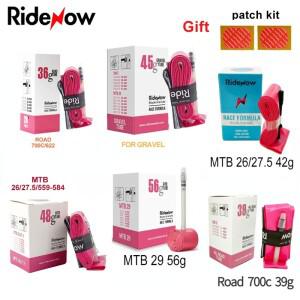 RideNow TPU MTB 자전거 내부 튜브 700Cx18C 23C 25C 28C 32C 35C 37C 38C 40C 자갈 초경량 26 /27.5 /29