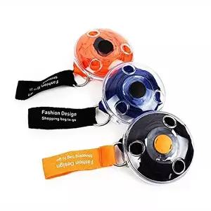 시장 장바구니 오렌지 휴대용 접이식 쇼핑백 미니