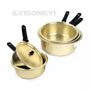 자루 밀크팬 라면 끓이는 냄비 손잡이 소스팬 양은 우유 업소용