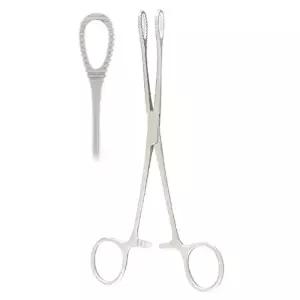 의료용 스피카 스폰지 포셉 직선형 핀셋 집게 S7-604 18CM