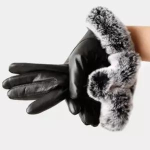 여성 고급 겨울 양가죽 글러브 골프 등산 방한 장갑