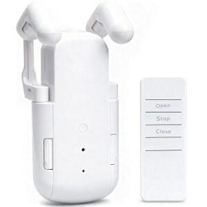 트리비안틱 자동 커튼 오프너 스마트 전기: 침실 거실 창문용 리모컨 전동 로봇 - WiFi 필요 없음 20KG 로드 / 가정용/사무실/보육용 6개월 배터리