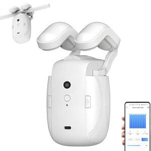 자동 커튼 오프너, 전자 로만 로드 트랙 전용 APP/음성 제어 기능이 있는 스마트 알렉사 구글 홈 타이머 조명 및 온도 센서와 호환 가능