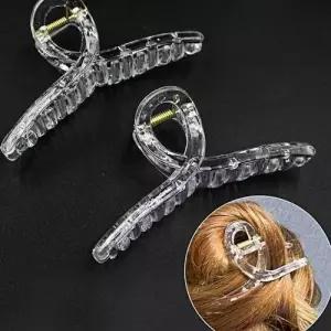 투명집게핀 올림머리 긴머리집게핀 반묶음 투명집게핀 WEDBBAE