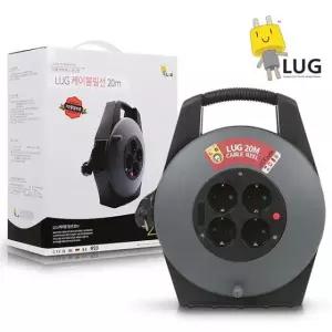 러그 LUG 산업전용 1.5SQ 20M 블랙 코드릴 캠핑릴선 전선릴 릴선 리드선 케이블 코드선 야토