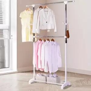 이동식2단행거800호 옷행거 원룸옷걸이 스탠딩 조립식 WECD7C6