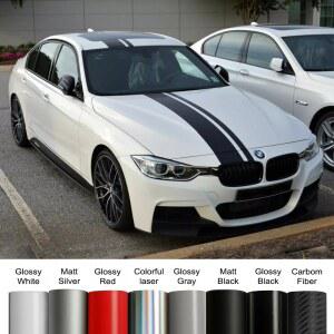 자동차 후드 보닛 지붕 트렁크 부츠 키트 스티커 BMW 3 E90 F30 G20 레이싱 줄무늬 비닐 데칼 자동 튜닝 액세서리