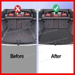 TPE 자동차 후면 트렁크 매트 보관함 패드, BMW X4 2020 2021 2022, 방수 보호 고무