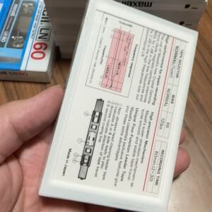 호환 Maxell 일반 바이어스 블랭크 카세트 테이프  저소음  60 분 하이엔드 오디오 녹음 희귀 밀봉 (단일)