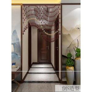 구슬커튼 집 문발 복숭아 장식 풍수 21개 0.6 0.8 59마리 욕실 입구 구슬발