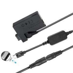 호환 5V USB-C ACK-E5 드라이브 케이블 전원 어댑터 더미 배터리 캐논 EOS 450D XS T1i용 DC 커플러 그립