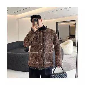 남자 정장 자켓 추동 캣츠 트리밍 남녀 프렌치 빈티지 슬러브 코트 원픽4