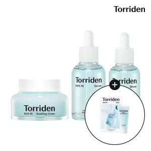 [SET] 토리든 다이브인 저분자 히알루론산 세럼 50ml+40ml+수딩크림 100ml (+다이브인 마스크 1매+수딩크림 20ml)